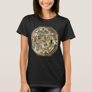 Planisfeer hemelkaart door Peter Apian T-shirt