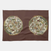 Planisfeer hemelkaart door Peter Apian Theedoek (Horizontaal)