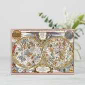  Planisfeer sterrenkaart van Nicholas de Fer (Staand voorkant)