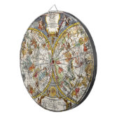Planisfeer sterrenkaart van Nicholas de Fer Dartbord (Voorkant Rechts)