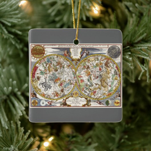  Planisfeer sterrenkaart van Nicholas de Fer Keramisch Ornament (Boom)