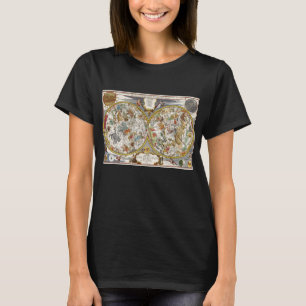 Planisfeer sterrenkaart van Nicholas de Fer T-shirt