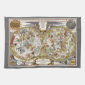  Planisfeer sterrenkaart van Nicholas de Fer Theedoek (Horizontaal)