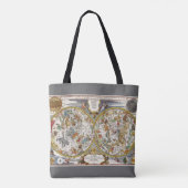 Planisfeer sterrenkaart van Nicholas de Fer Tote Bag (Achterkant)