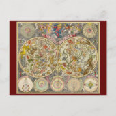  Planisphaerium Coeleste Celestial Map Briefkaart (Voorkant)