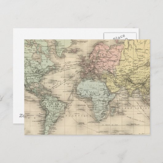 Planisphere Briefkaart (Voorkant / Achterkant)