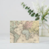 Planisphere Briefkaart (Staand voorkant)