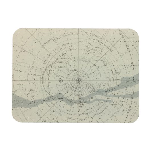 Planisphere Celeste Hemisphere Magneet (Horizontaal)