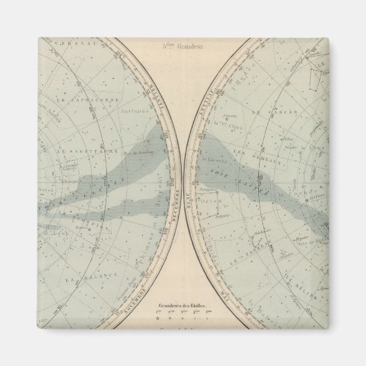 Planisphere Celeste Hemisphere Magneet (Voorkant)