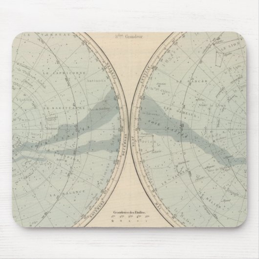Planisphere Celeste Hemisphere Muismat (Voorkant)