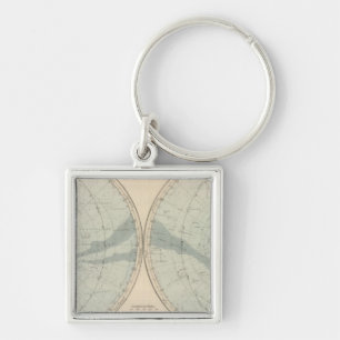 Planisphere Celeste Hemisphere Sleutelhanger