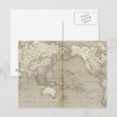 Planisphere-diagram van het zonnestelsel briefkaart (Voorkant / Achterkant)