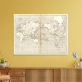 Planisphere-diagram van het zonnestelsel canvas afdruk (Insitu (Woonkamer))