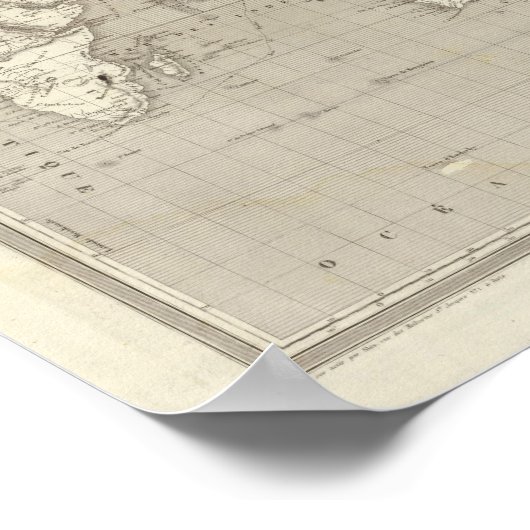Planisphere-diagram van het zonnestelsel poster (Hoek)