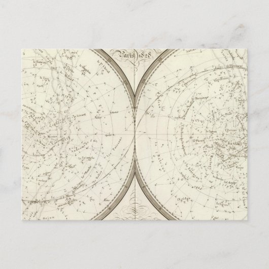 Planispheres celestes - Celestial Briefkaart (Voorkant)