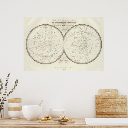 Planispheres celestes - Celestial Poster (Keuken)
