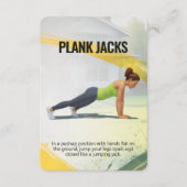 Plank Jacks Fitness Kaart met Blue Backing (Voorkant)