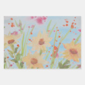 Plank of lade voeringen of aquarel geschenkverpakk inpakpapier vel (Voorkant)