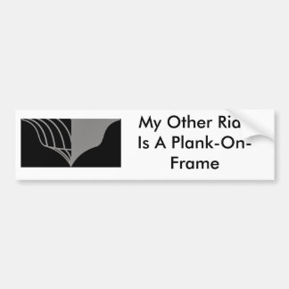 Plank op Lijst Bumpersticker