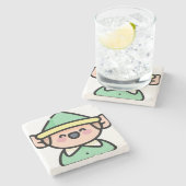 plank stenen onderzetter (Zijkant)