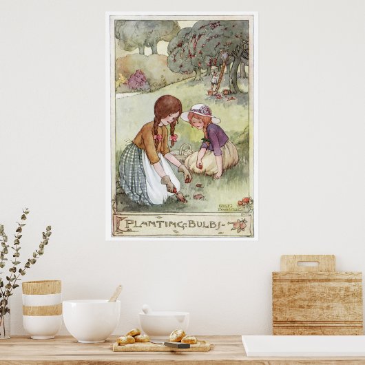 Plankbommen van Anne Anderson Poster (Keuken)