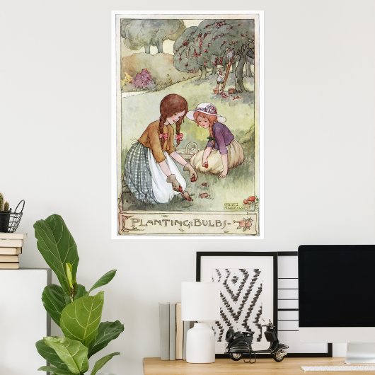 Plankbommen van Anne Anderson Poster (Thuiskantoor)