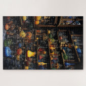 Planken met toverdrankflessen legpuzzel (Horizontaal)