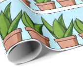 Planken van Aloë Vera Planten Ai Art Cadeaupapier (Rol Hoek)