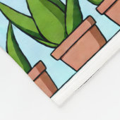 Planken van Aloë Vera Planten Ai Art Fleece Deken (Hoek)