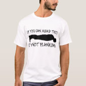 Planking Funny Shirt (Voorkant)