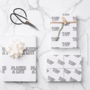 Planks Veel Core Fitness Workout Quote Inpakpapier Vel