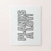 Planks Veel Core Fitness Workout Quote Legpuzzel (Verticaal)