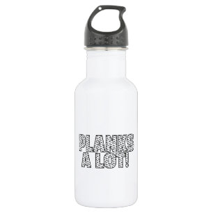 Planks Veel Core Fitness Workout Quote Waterfles