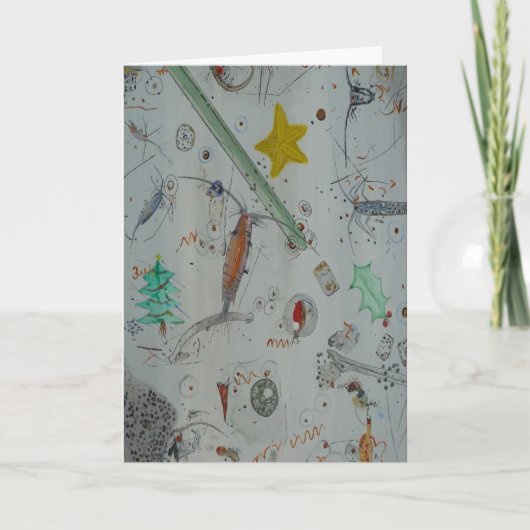 Plankton van Christmas Island Feestdagen Kaart (Voorkant)