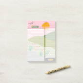 Planlijst voor landschapsnotities post-it® notes (Op bureau)