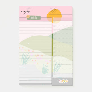 Planlijst voor landschapsnotities post-it® notes