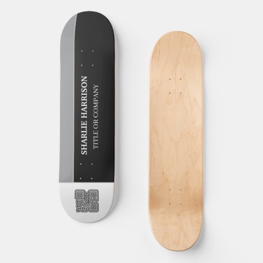 Planne met QR-code Persoonlijk Skateboard (Voorkant)