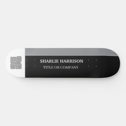 Planne met QR-code Persoonlijk Skateboard (Horizontaal)