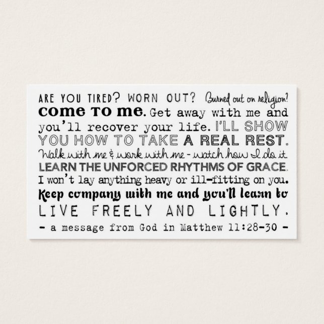 Planned Act of Christelijk Kindness (P.A.C.K.) Kaa Visitekaartjes (Achterkant)