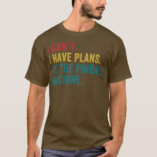 Plannen bij de Pinball Machine Pinball Player Arca T-shirt