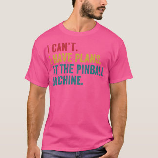 Plannen bij de Pinball Machine Pinball Player Arca T-shirt
