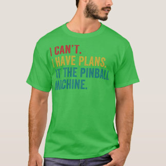 Plannen bij de Pinball Machine Pinball Player Arca T-shirt
