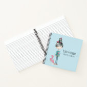 "Plannen & Dromen" Schattige Boho Meisje Met Vogel Notitieboek (Binnen)