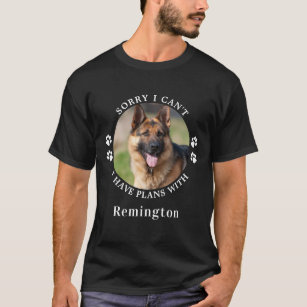Plannen met een persoonlijke foto van mijn hond Cu T-shirt