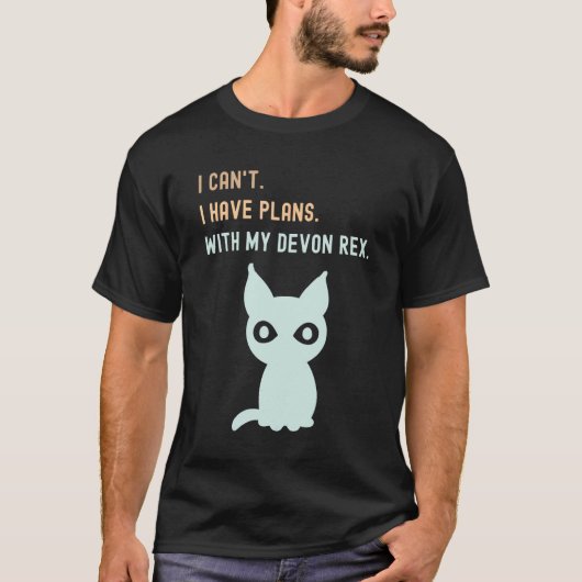 Plannen Met Mijn Devon Rex - Kattenliefhebber T-shirt (Voorkant)