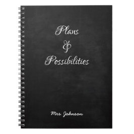 Plannen & Mogelijkheden Black Spiral Foto Notitieb Notitieboek