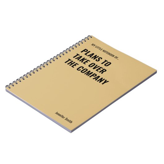 Plannen om grappige quote over te nemen notitieboek (Linkerzijde)