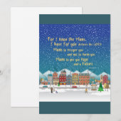 Plannen om je hoop en een toekomst te geven. Jerem Feestdagenkaart (Voorkant / Achterkant)