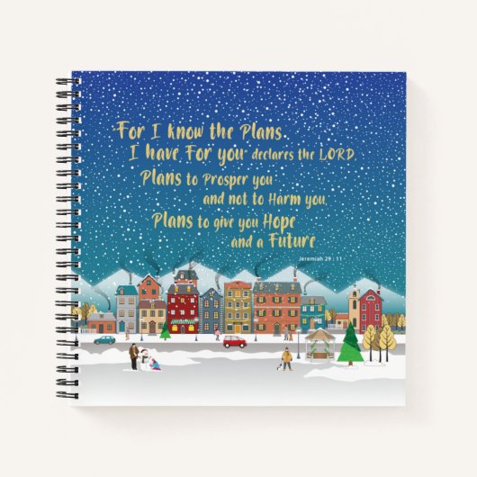 Plannen om u hoop en een Future-Jeremiah 29-11 te  Notitieboek (Voorkant)