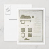 Plannen, secties en hoogten van de Grote Muur Briefkaart (Voorkant / Achterkant)